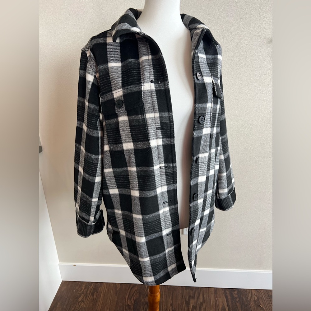 Oversized shacket